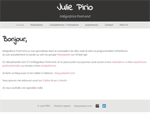 Tablet Screenshot of juliepirio.com